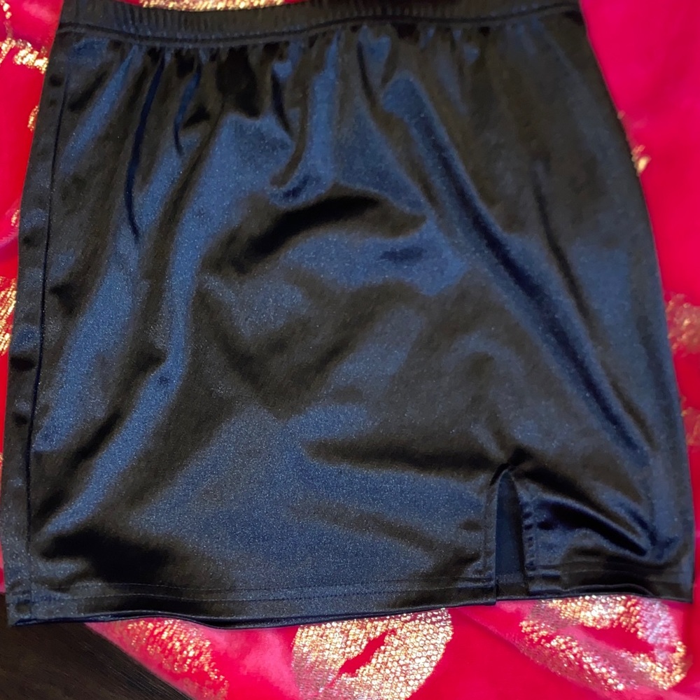 Rue21 Shiny Black Mini Skirt